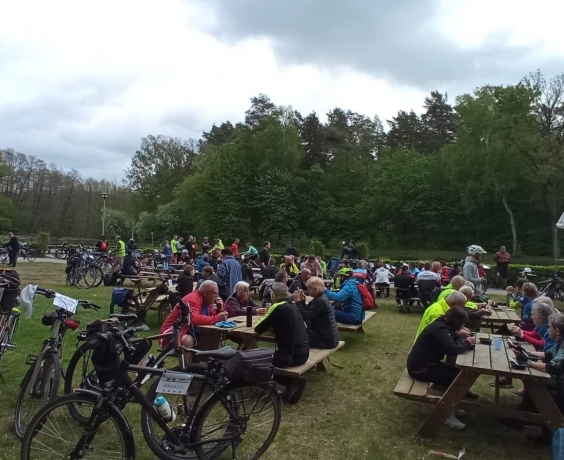Rajd Rowerowy Bike Krajna 2022 na mecie 